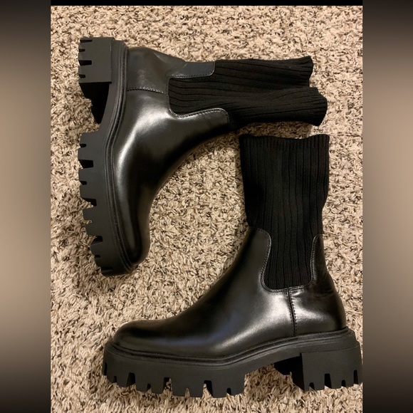 Zara knit lug boots - Picture 2 of 5
